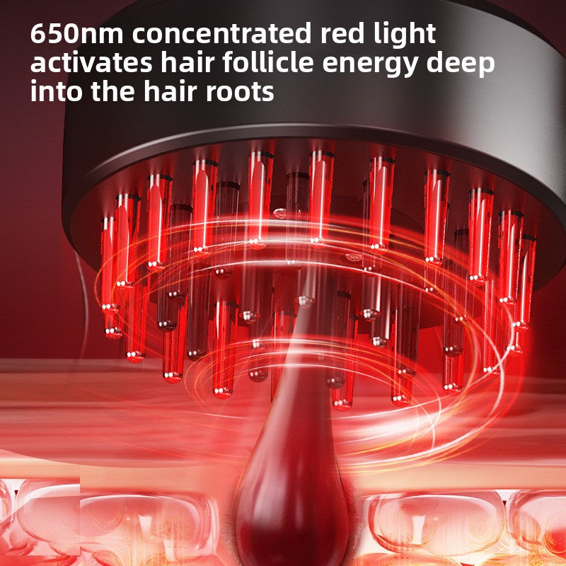 Electric massage comb