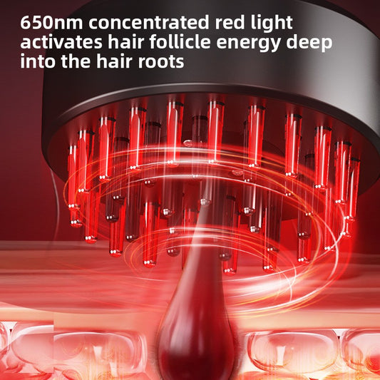 Electric massage comb