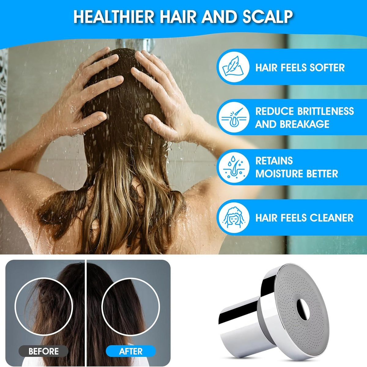 Integrated Pressurized Shower Water Filter