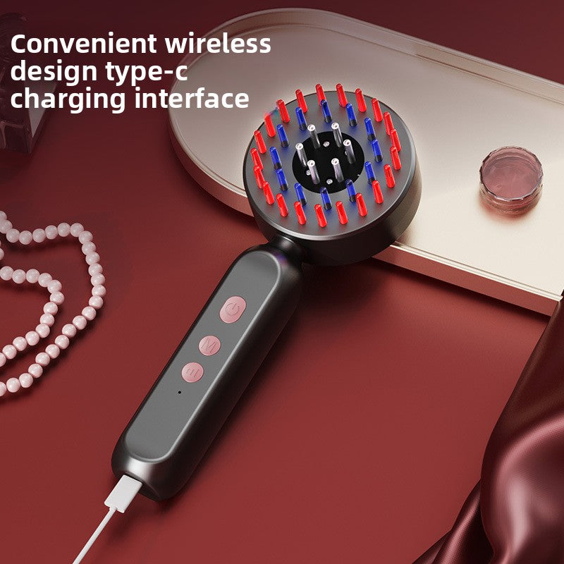 Electric massage comb