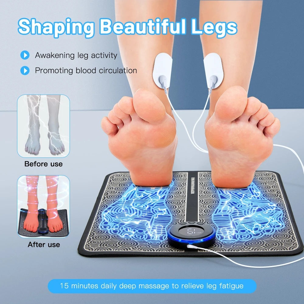 EMS Foot Massage Mat with Remote Control